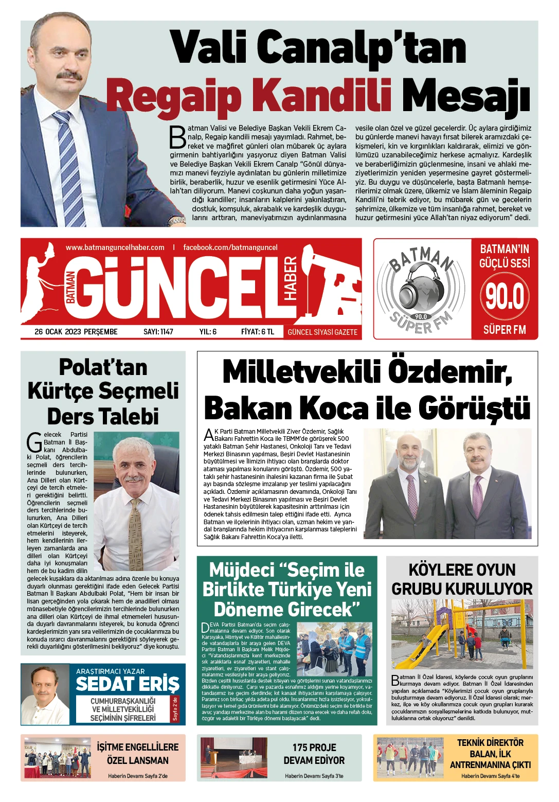BATMAN GÜNCEL GAZETESİ
