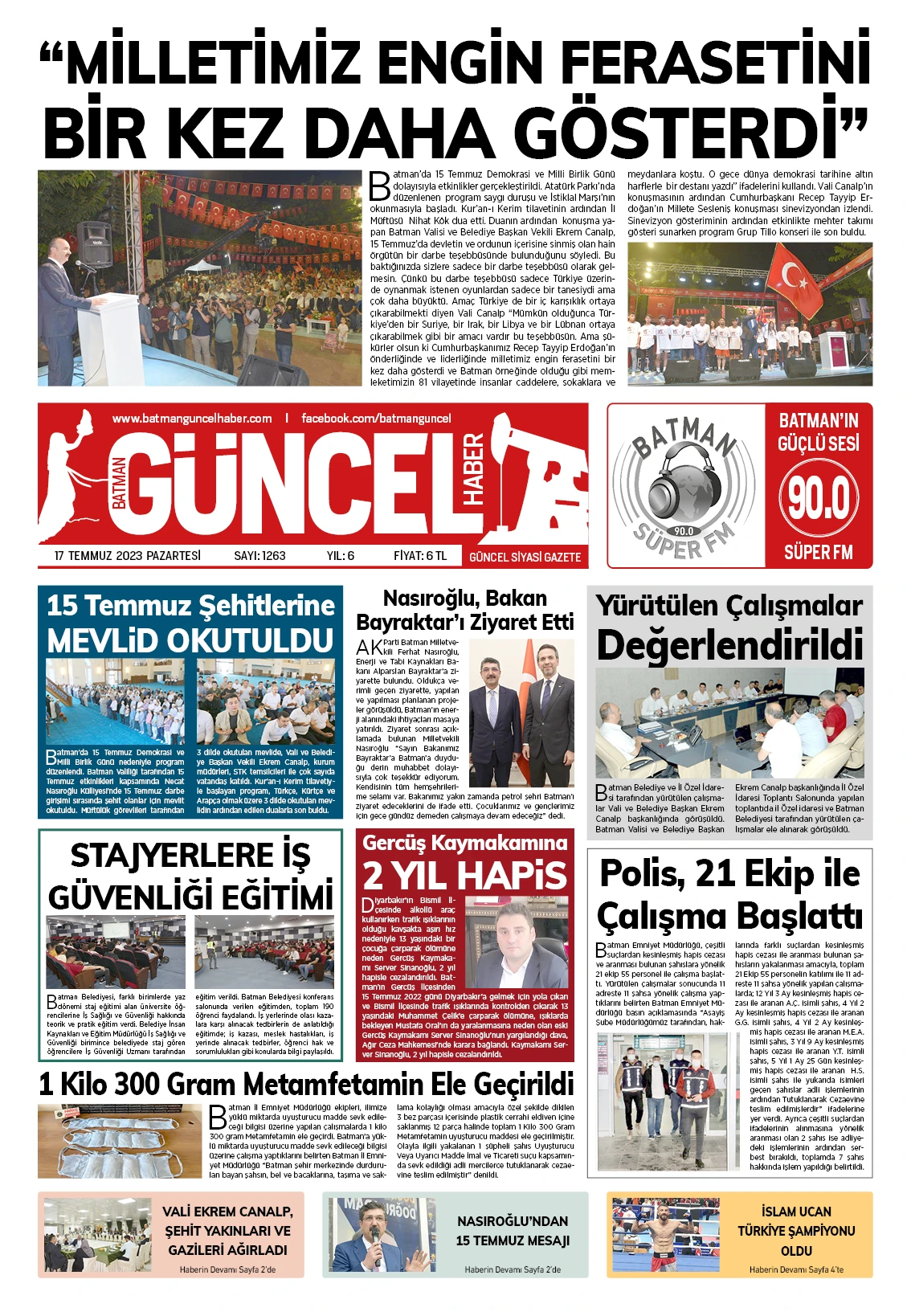 BATMAN GÜNCEL GAZETESİ