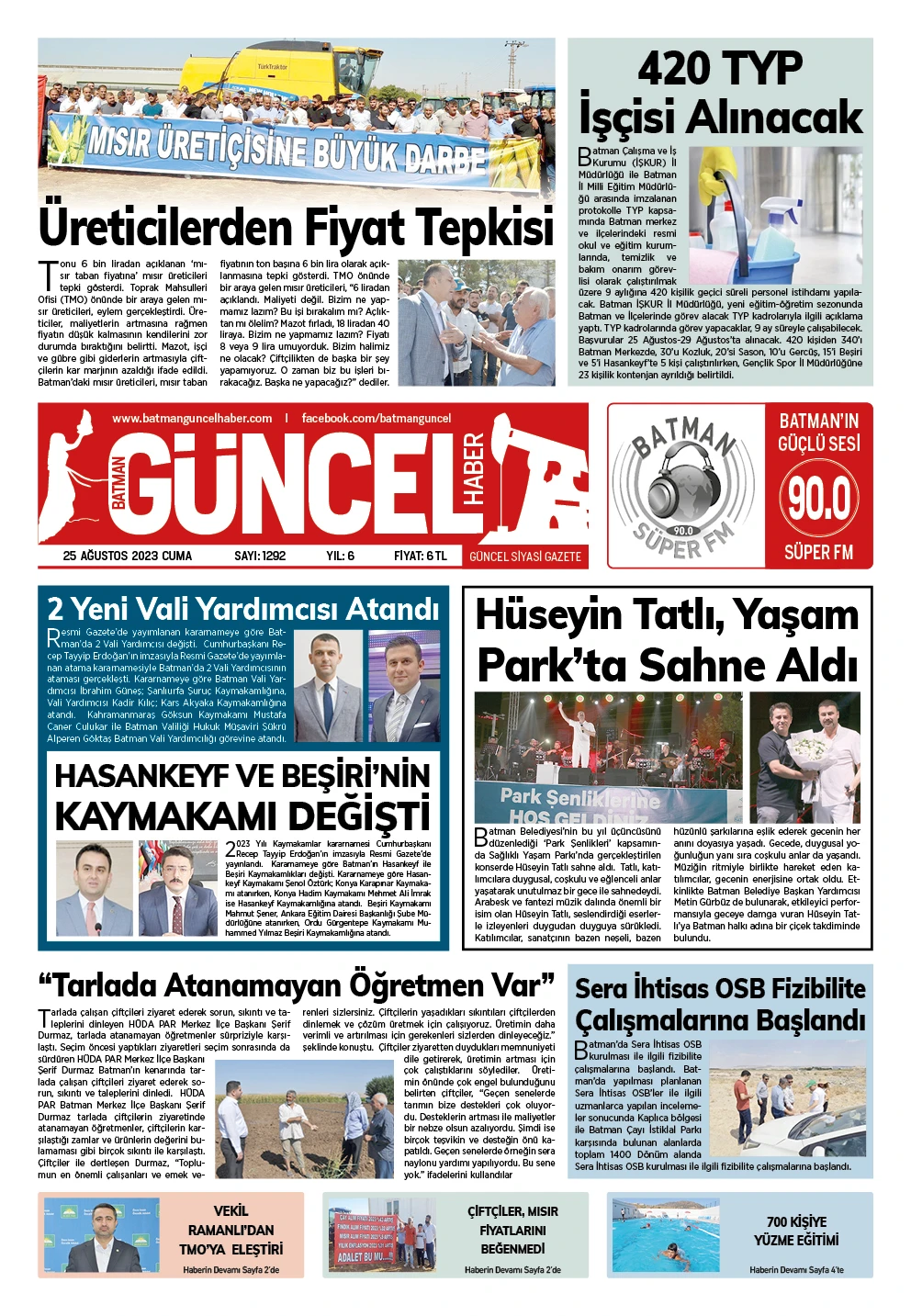 BATMAN GÜNCEL GAZETESİ