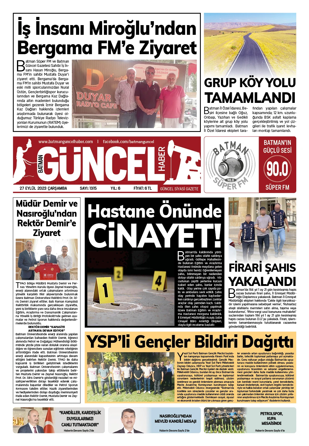 BATMAN GÜNCEL GAZETESİ