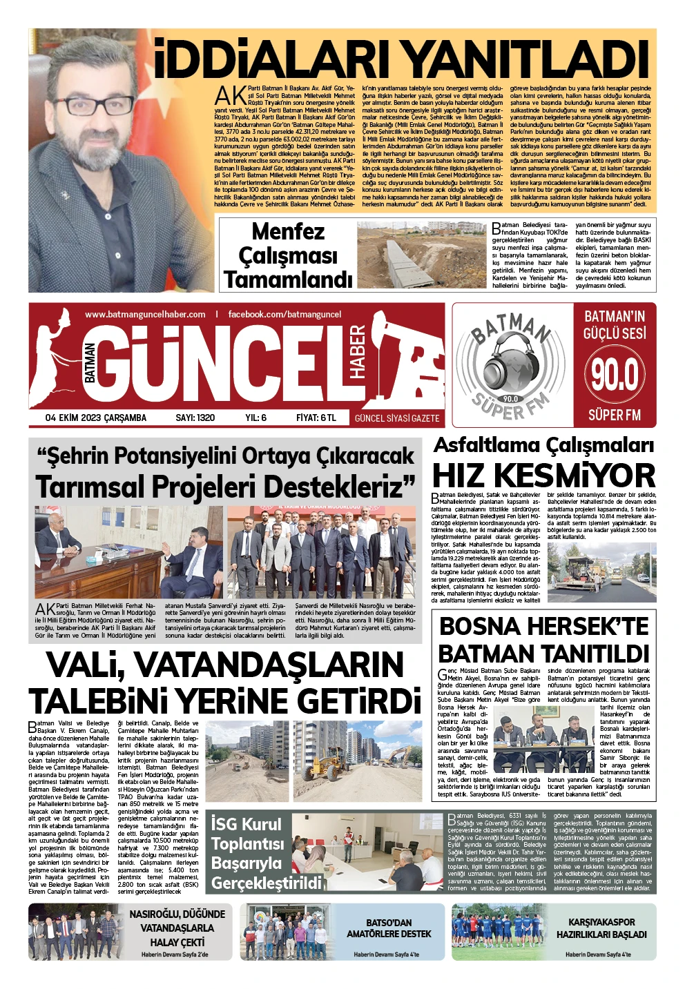 BATMAN GÜNCEL GAZETESİ