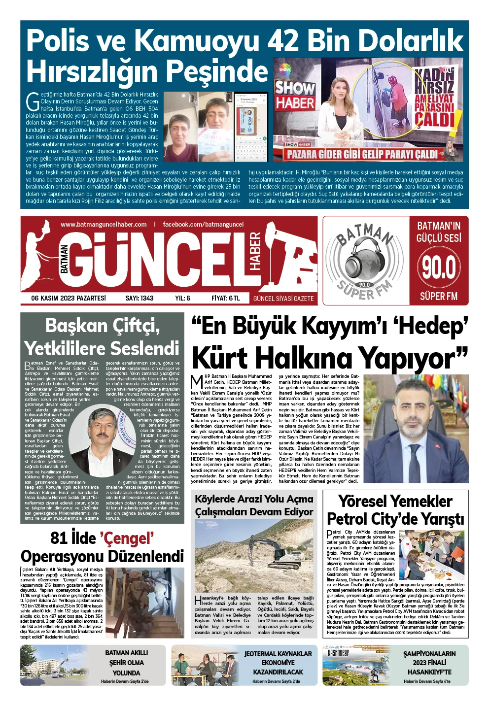 BATMAN GÜNCEL GAZETESİ