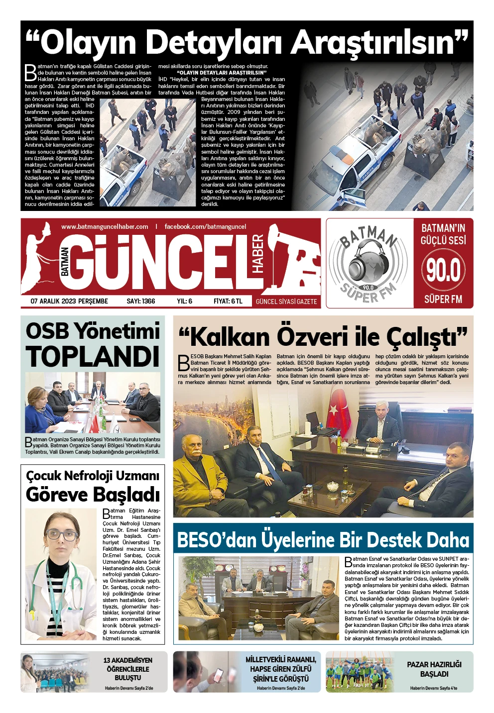 BATMAN GÜNCEL GAZETESİ