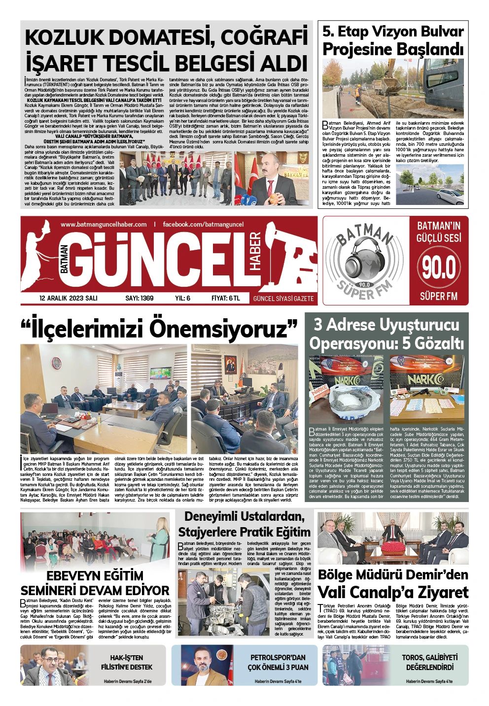 BATMAN GÜNCEL GAZETESİ