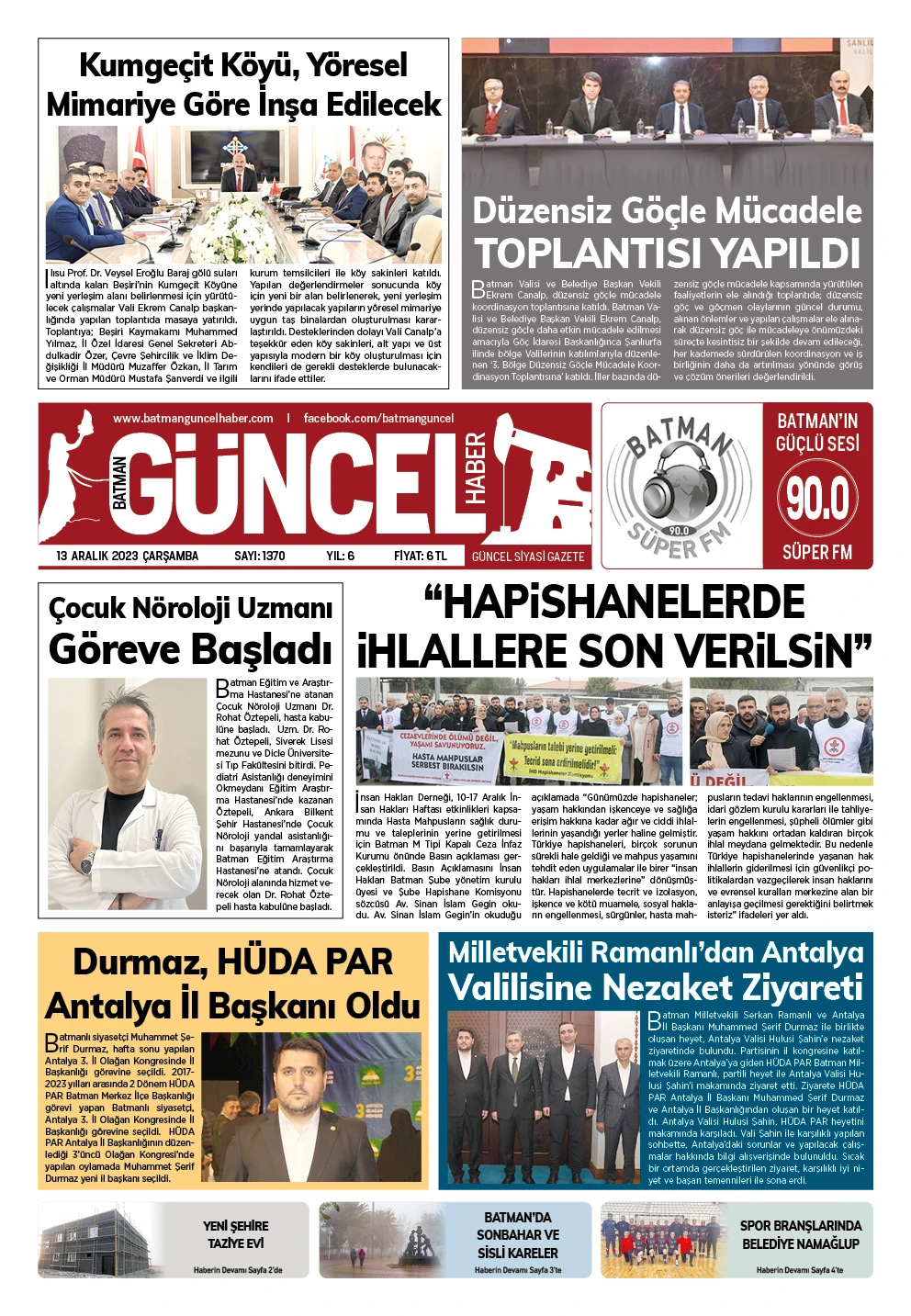 BATMAN GÜNCEL GAZETESİ
