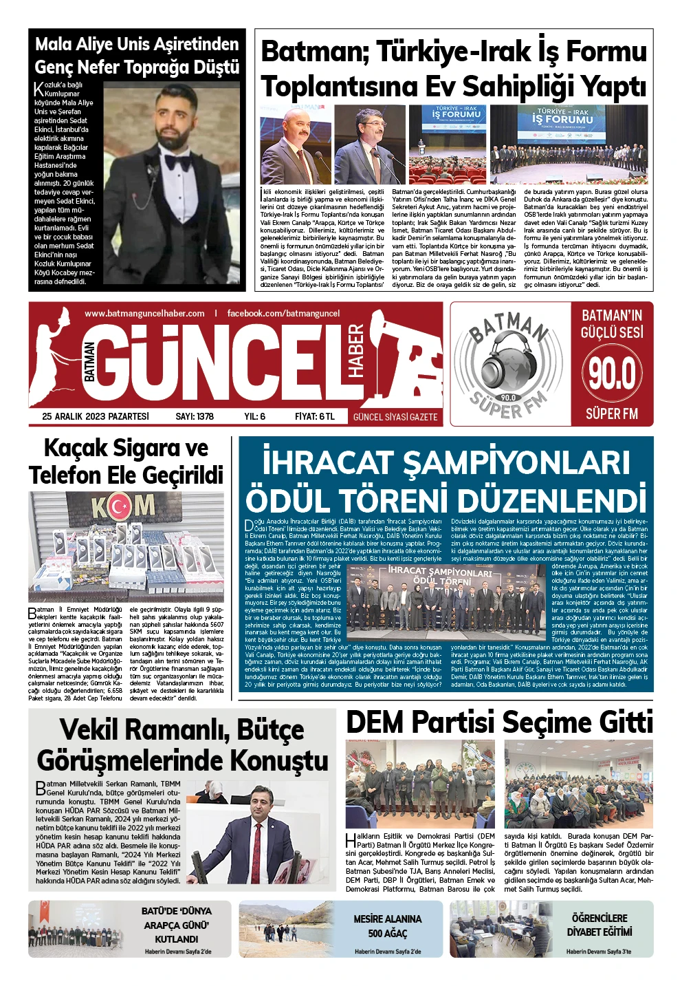 BATMAN GÜNCEL GAZETESİ