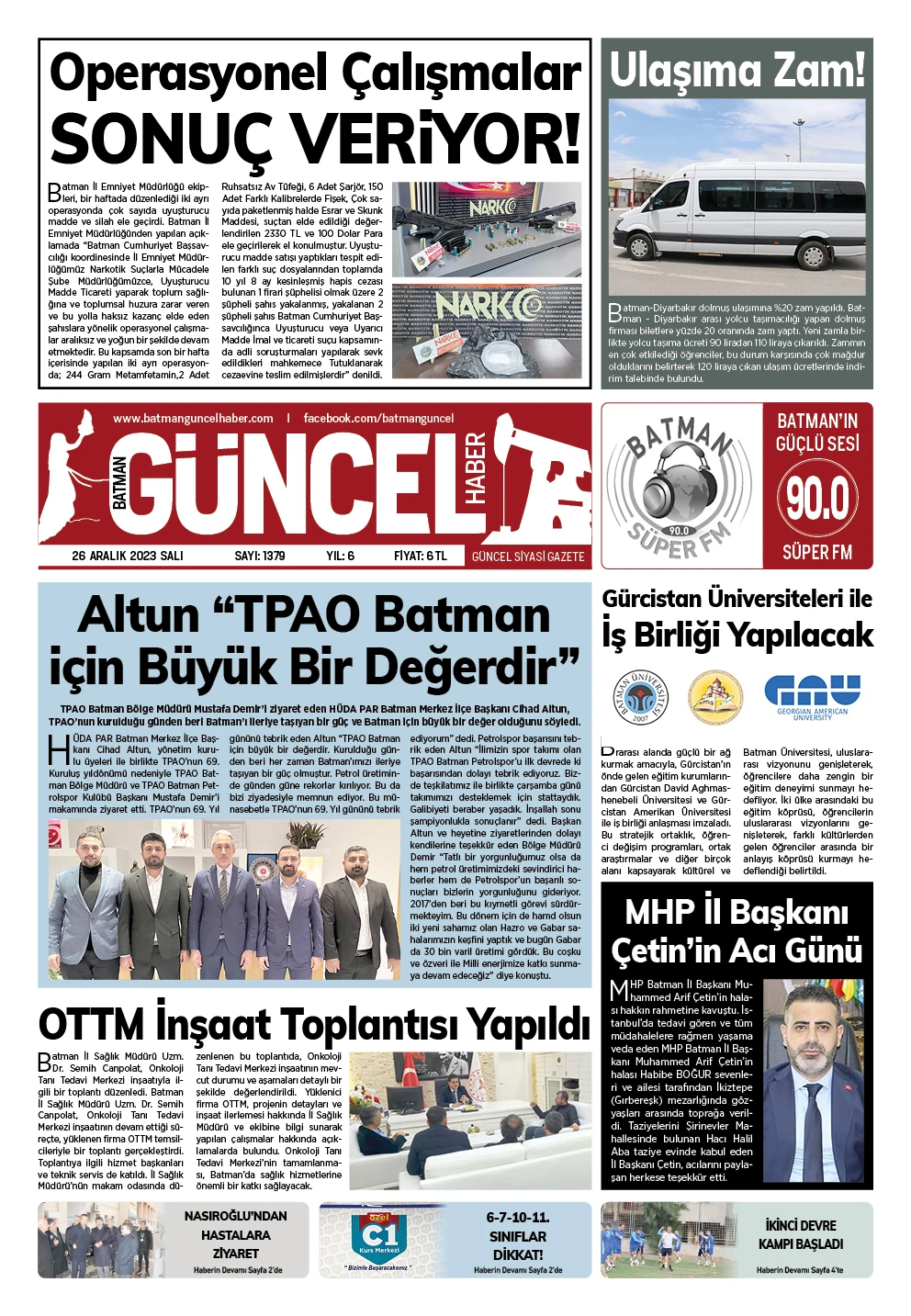 BATMAN GÜNCEL GAZETESİ