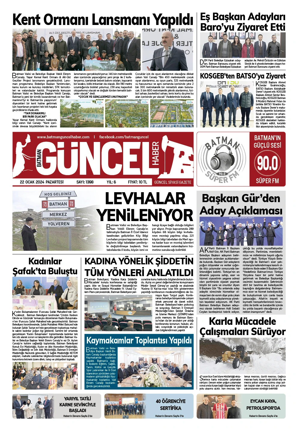 BATMAN GÜNCEL GAZETESİ