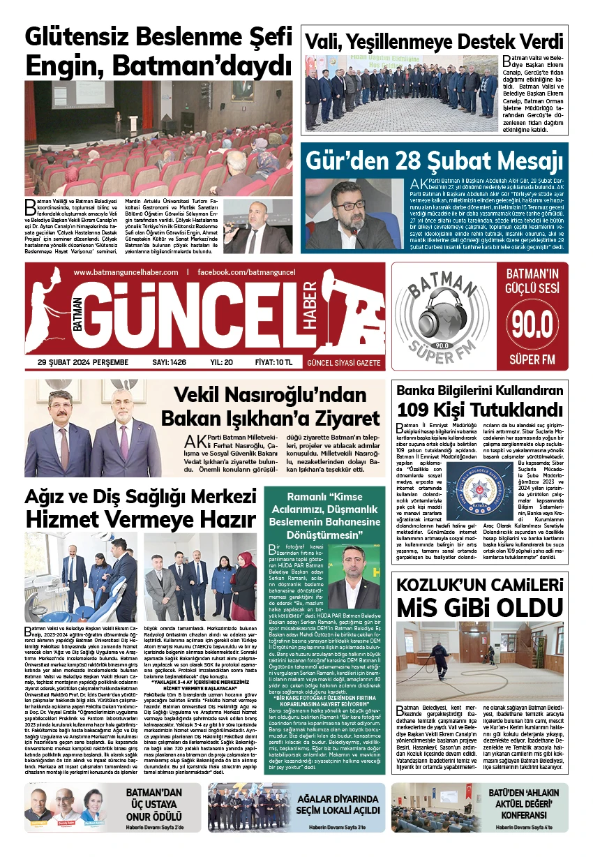 BATMAN GÜNCEL GAZETESİ