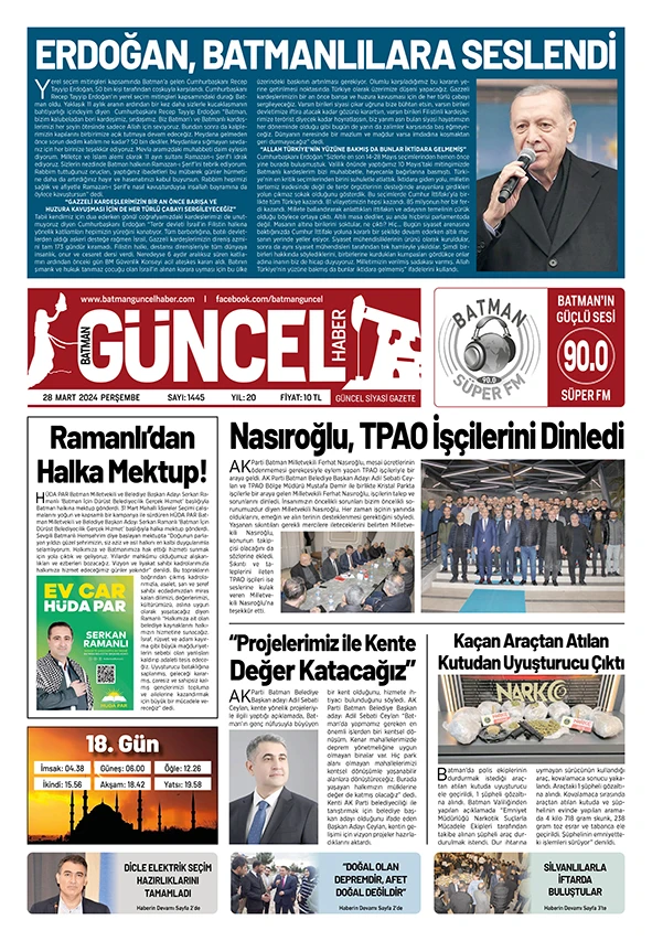 BATMAN GÜNCEL GAZETESİ