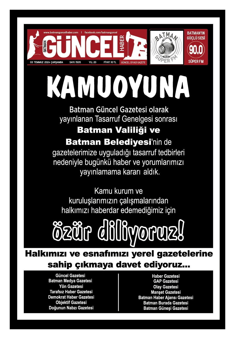 BATMAN GÜNCEL GAZETESİ