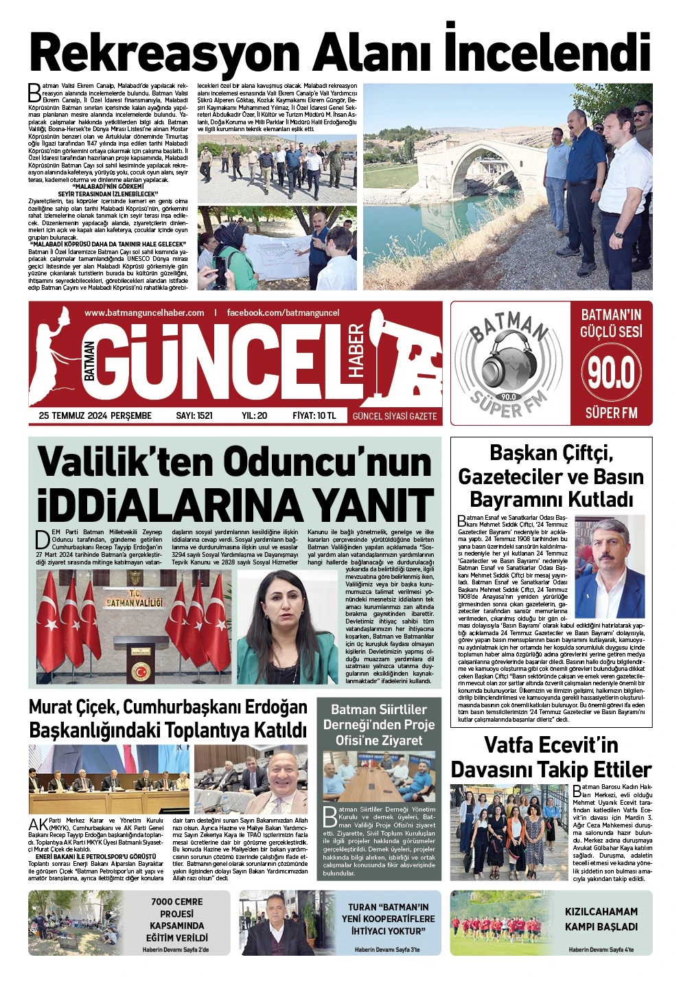BATMAN GÜNCEL GAZETESİ