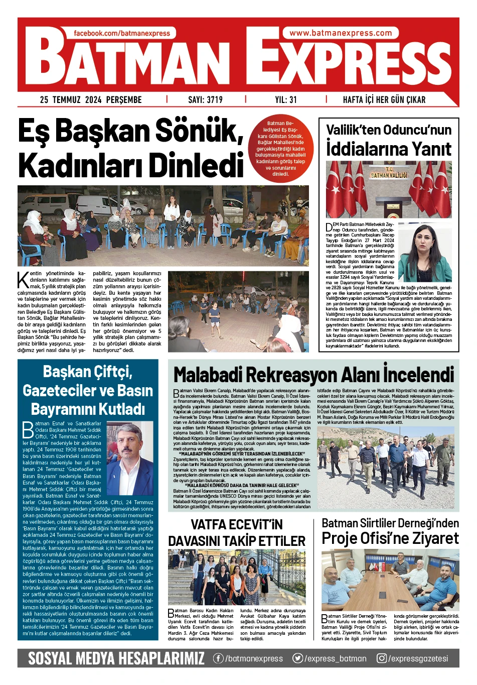 25 TEMMUZ 2024 PERŞEMBE