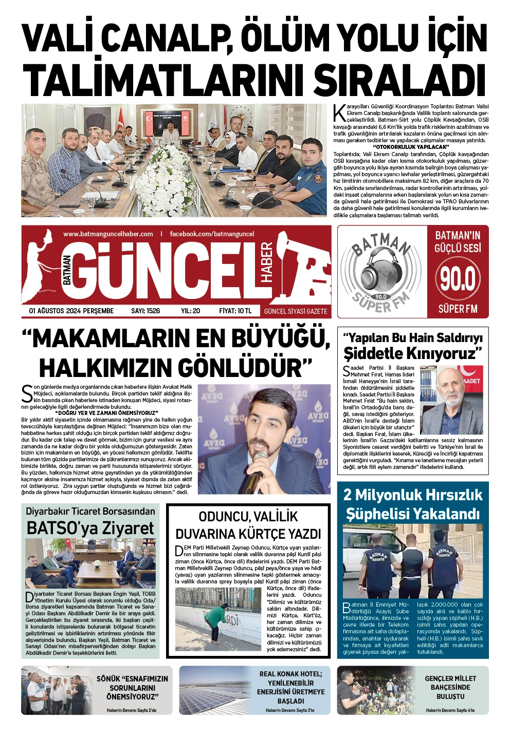 BATMAN GÜNCEL GAZETESİ