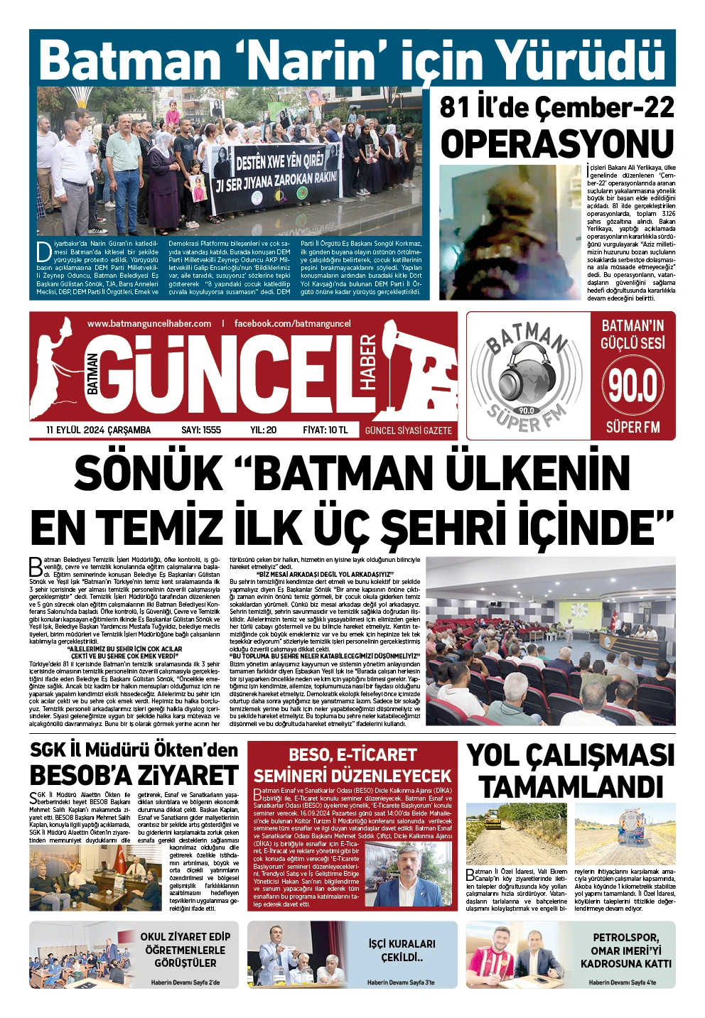 BATMAN GÜNCEL GAZETESİ 