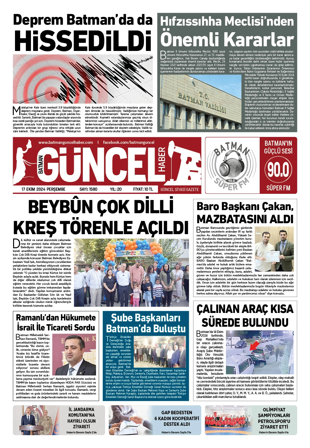 BATMAN GÜNCEL GAZETESİ