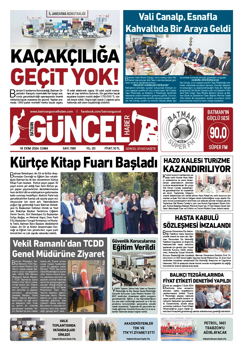 BATMAN GÜNCEL GAZETESİ