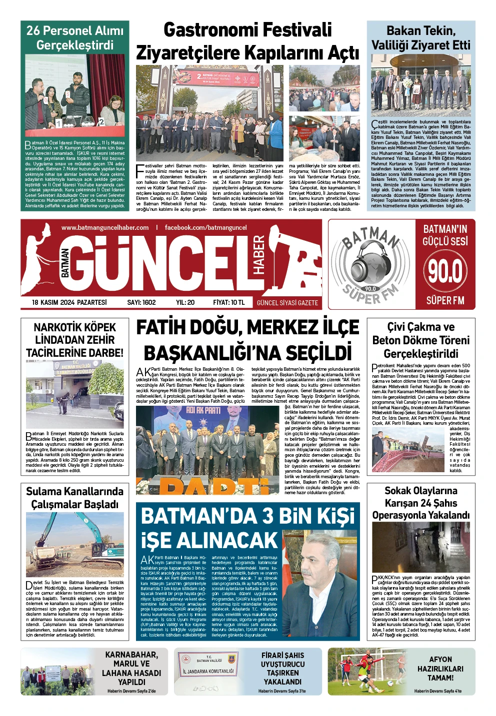BATMAN GÜNCEL GAZETESİ