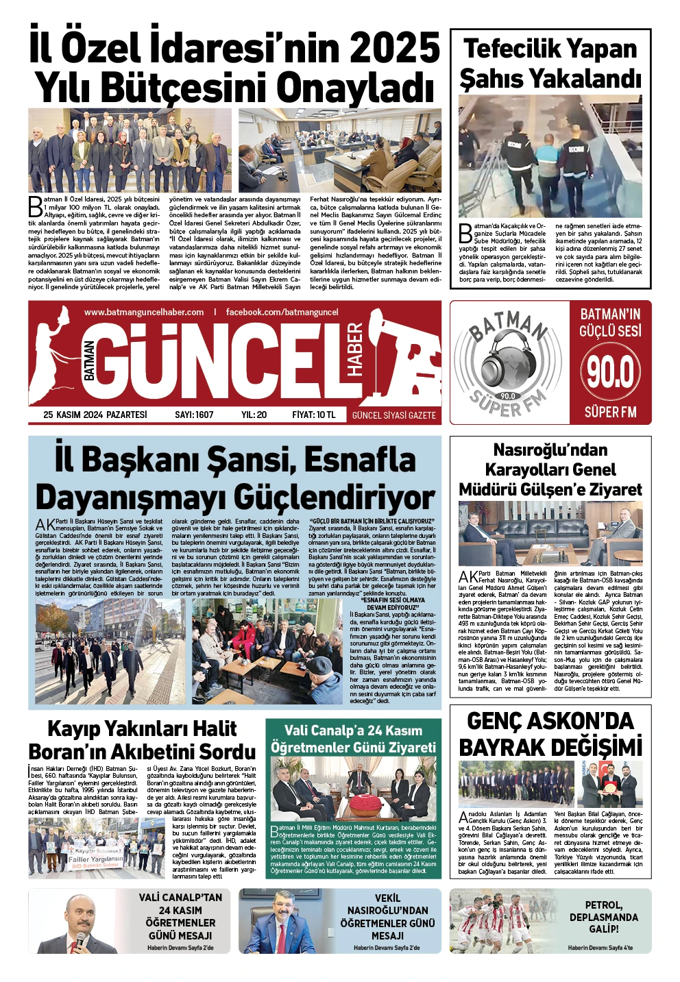 BATMAN GÜNCEL GAZETESİ