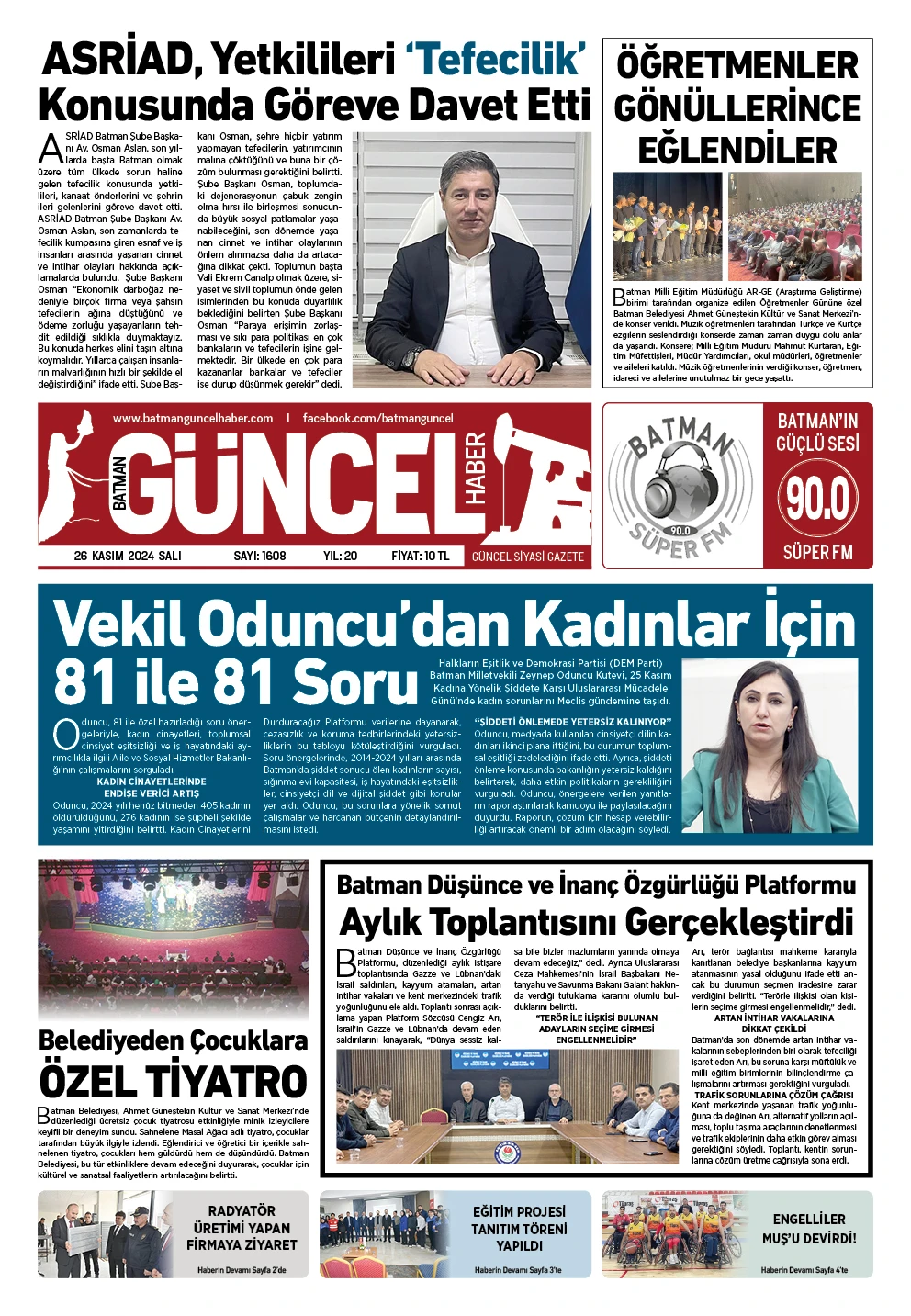 BATMAN GÜNCEL GAZETESİ