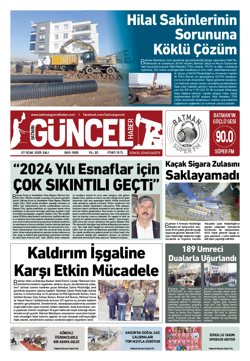 BATMAN GÜNCEL GAZETESİ