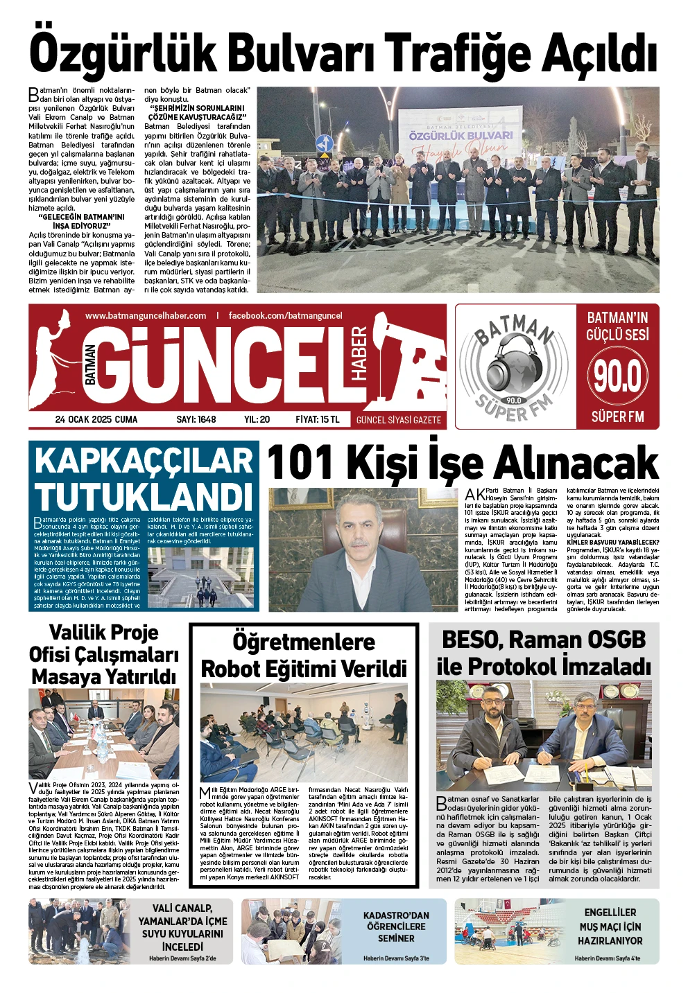 BATMAN GÜNCEL GAZETESİ