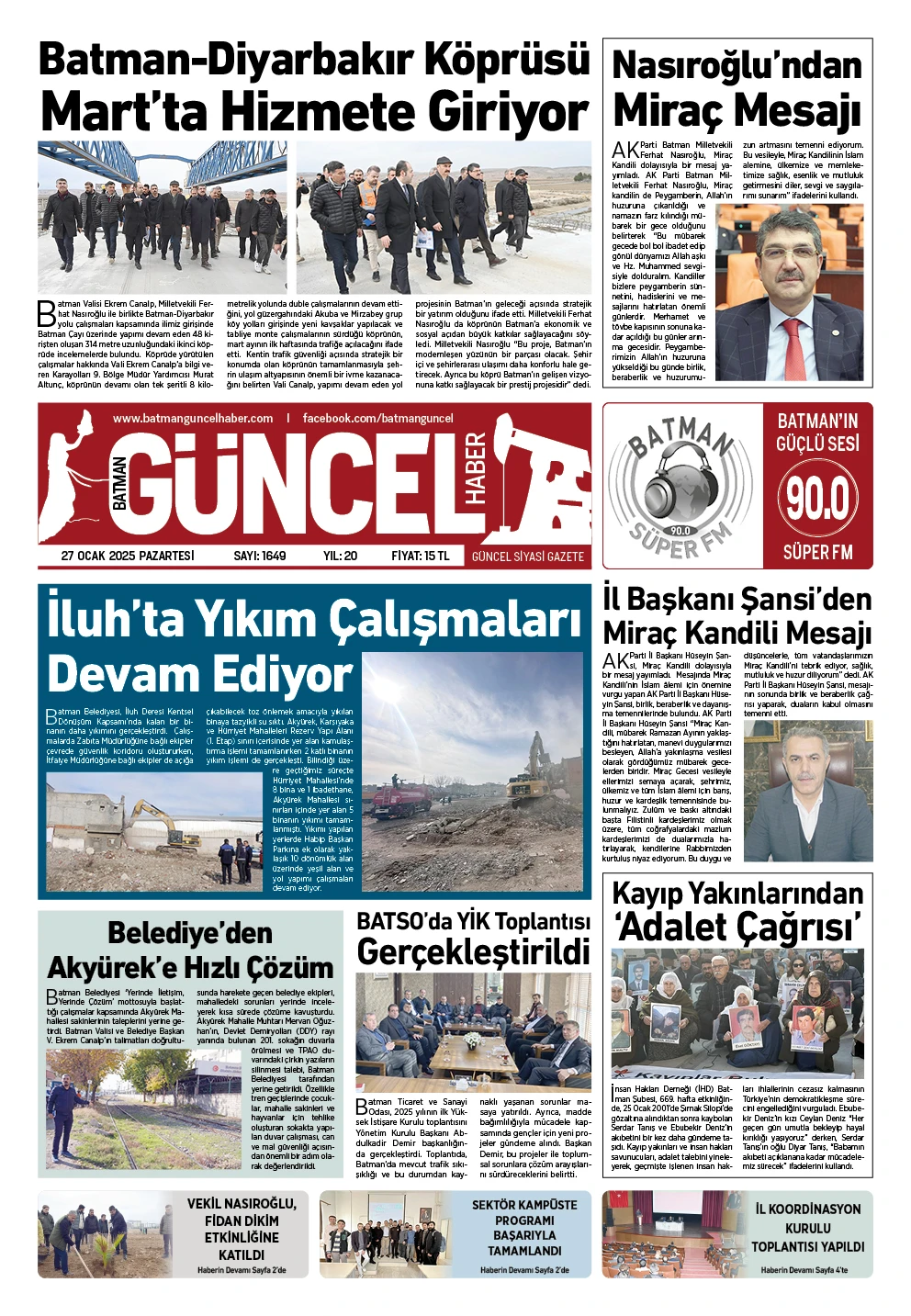 BATMAN GÜNCEL GAZETESİ