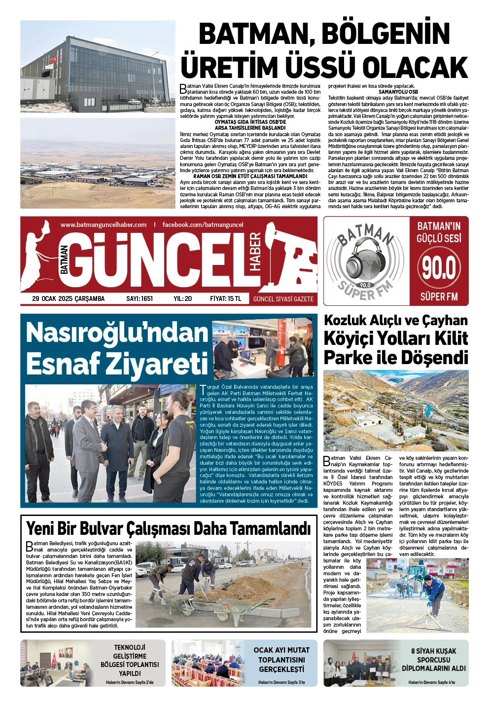 BATMAN GÜNCEL GAZETESİ