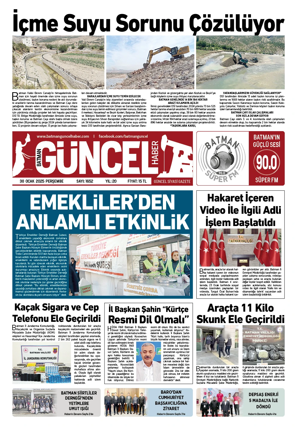 BATMAN GÜNCEL GAZETESİ