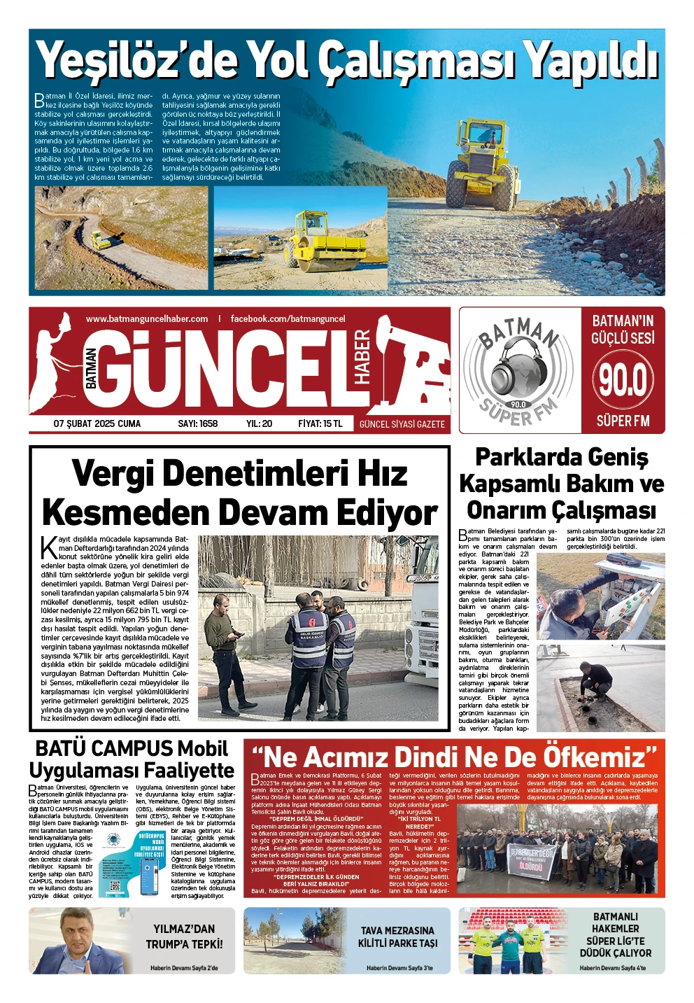 BATMAN GÜNCEL GAZETESİ