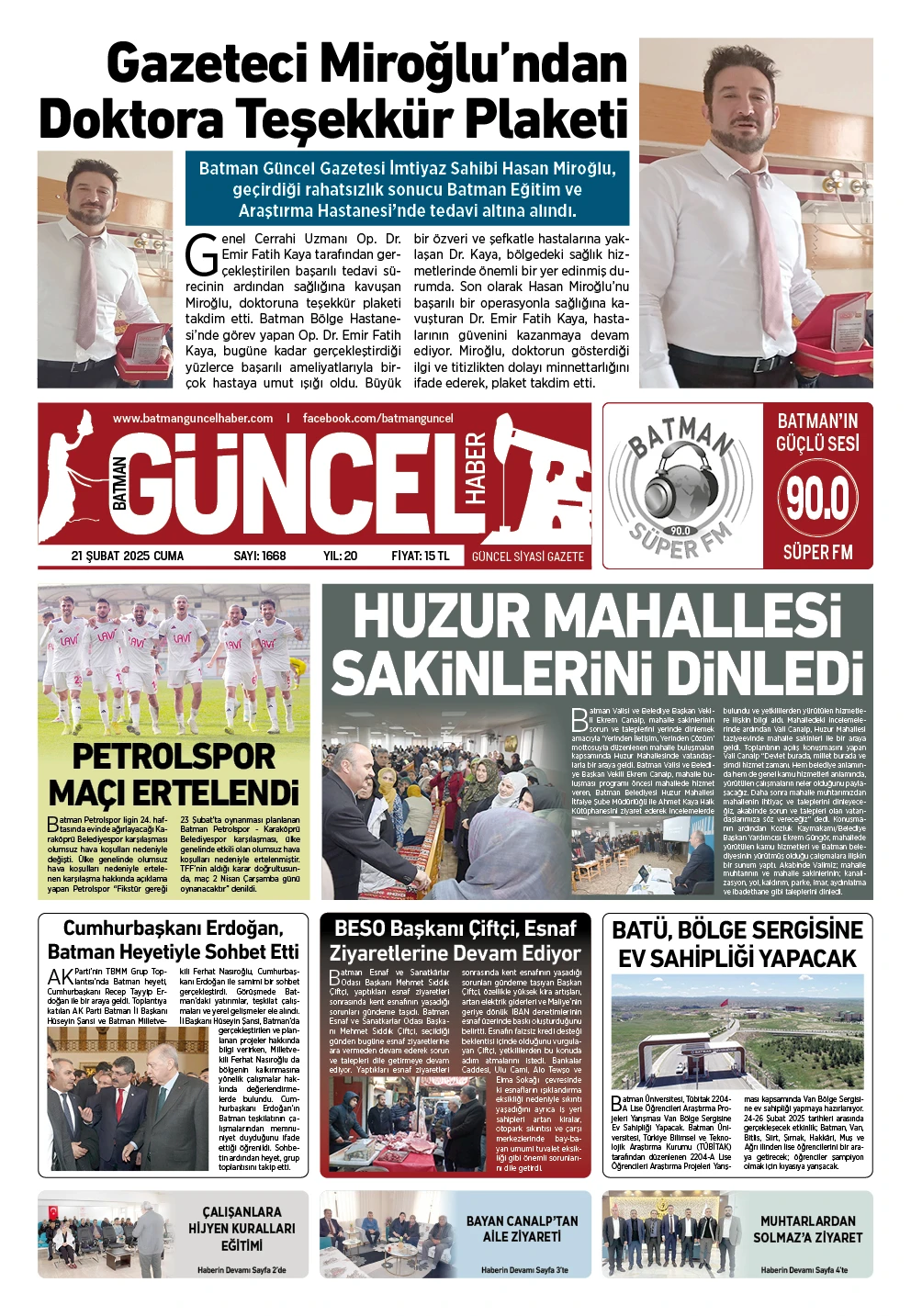 BATMAN GÜNCEL GAZETESİ
