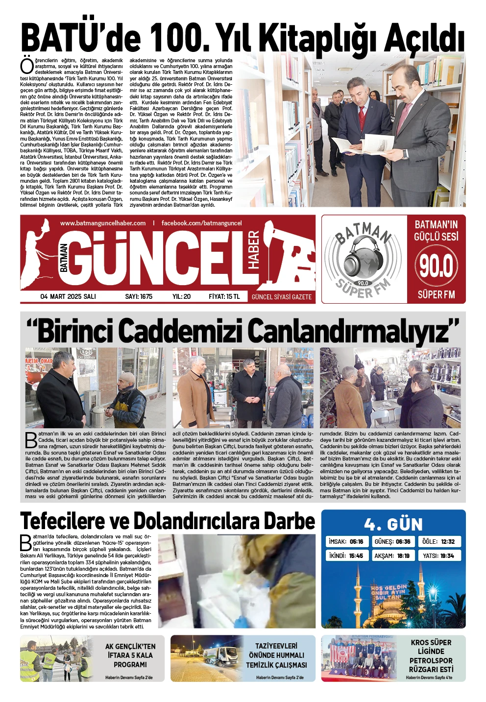 BATMAN GÜNCEL GAZETESİ