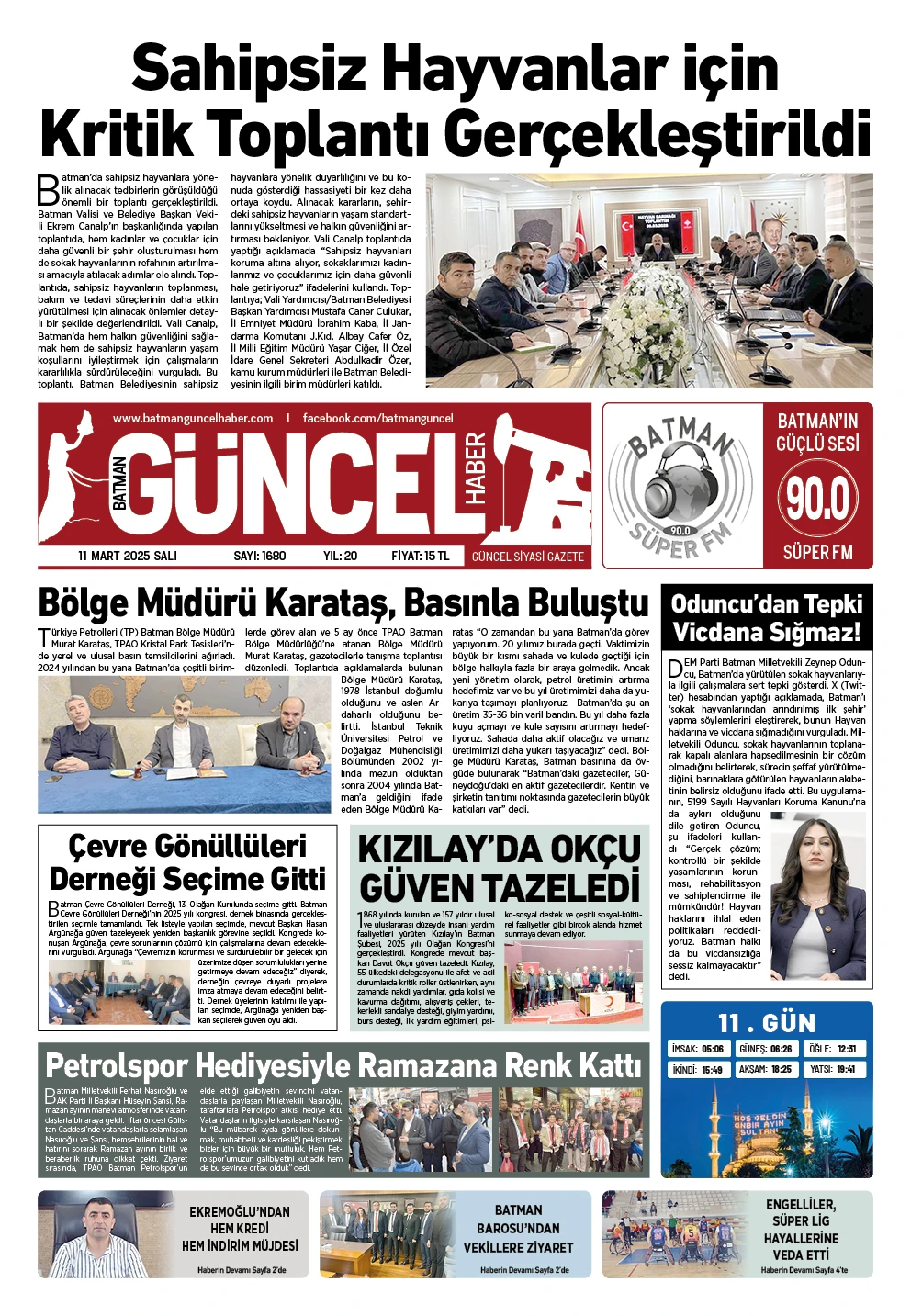 BATMAN GÜNCEL GAZETESİ