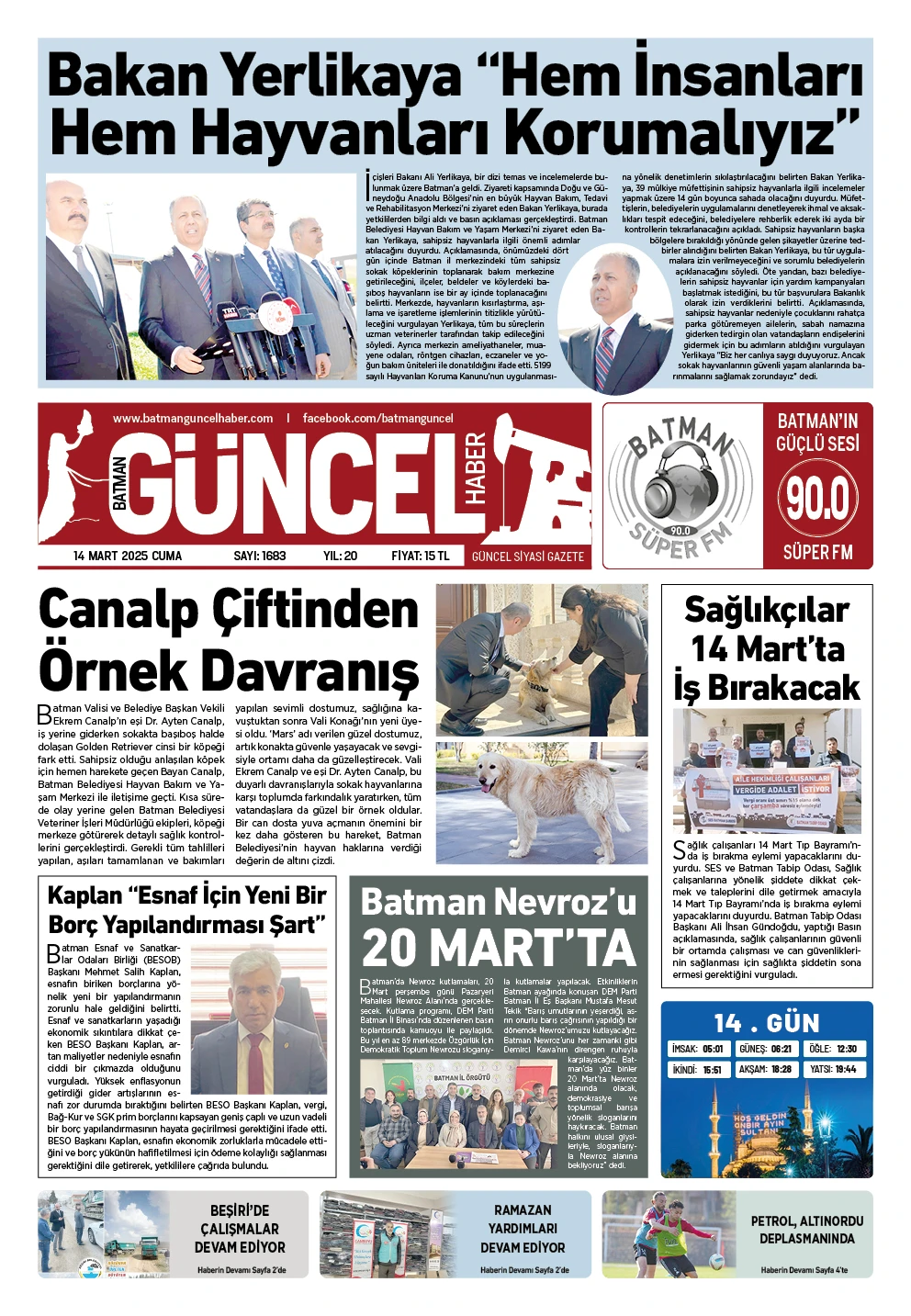 BATMAN GÜNCEL GAZETESİ