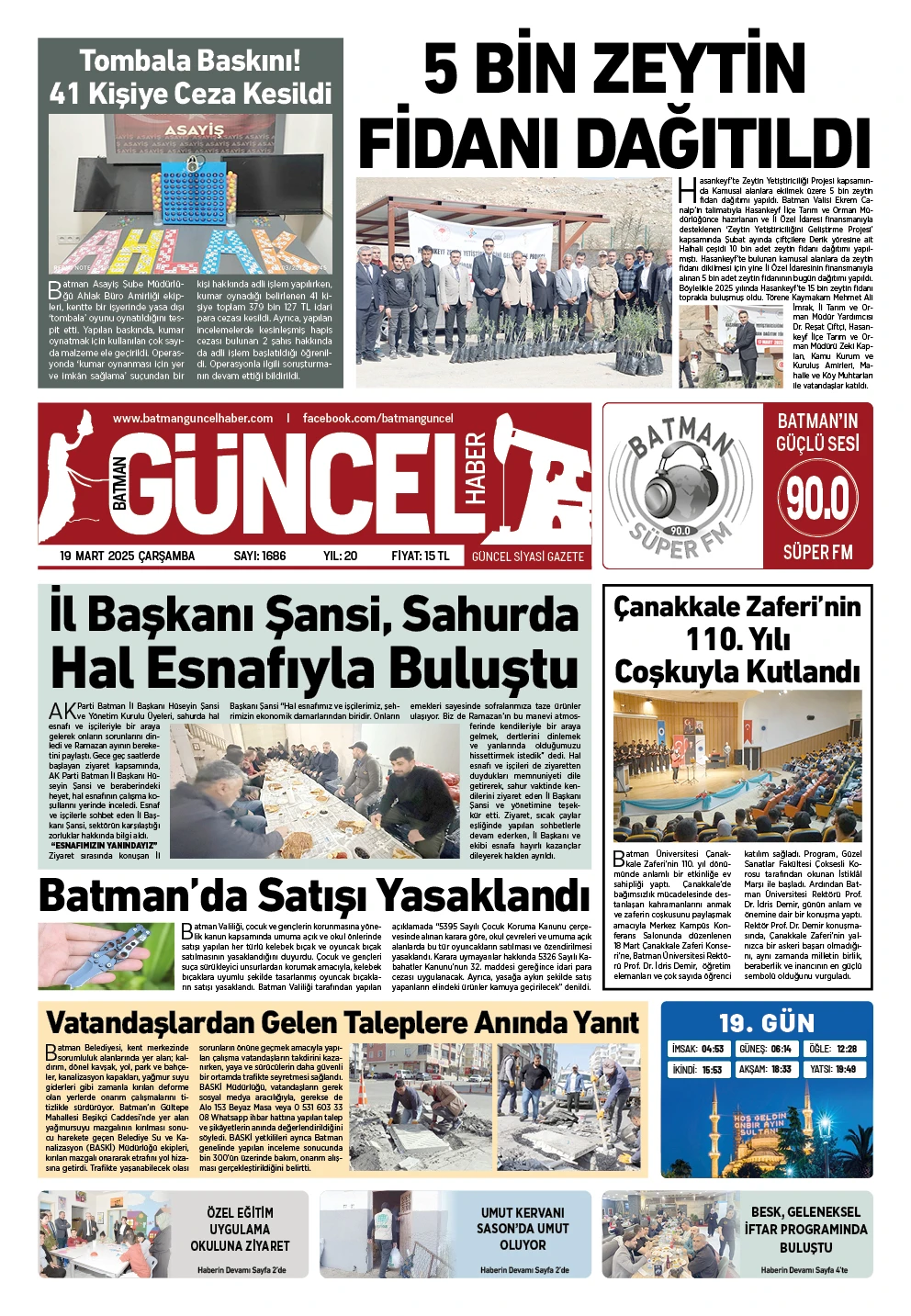 BATMAN GÜNCEL GAZETESİ