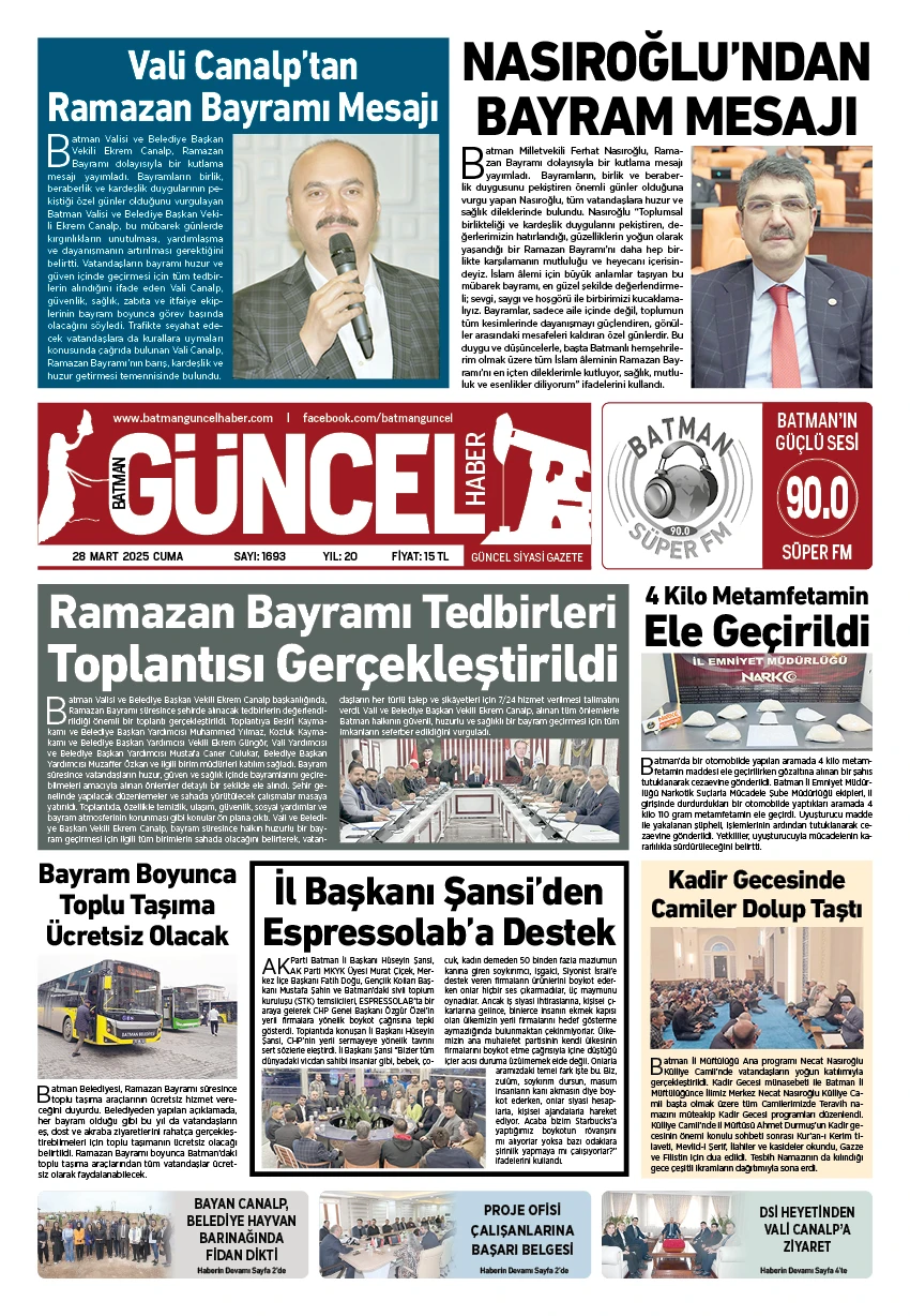 BATMAN GÜNCEL GAZETESİ