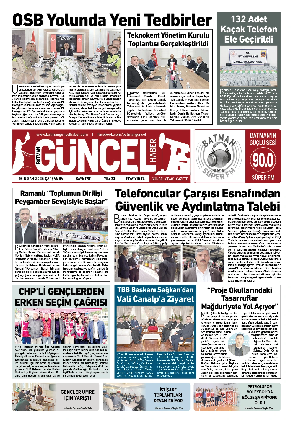 BATMAN GÜNCEL GAZETESİ