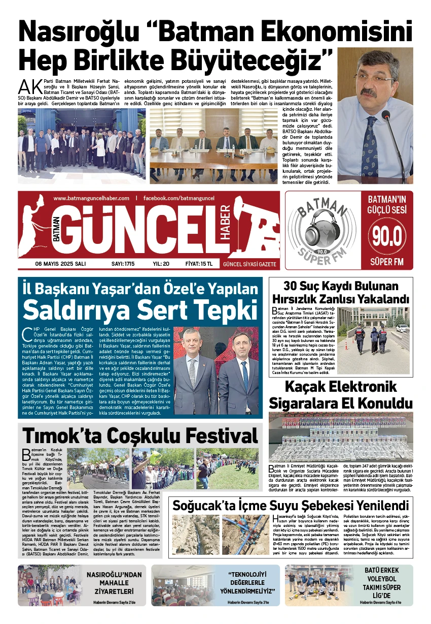 BATMAN GÜNCEL GAZETESİ