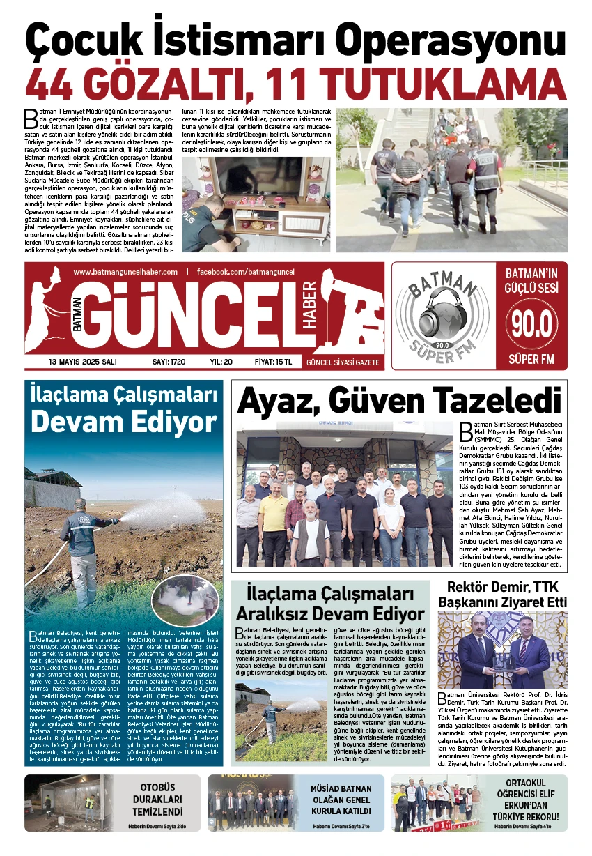 BATMAN GÜNCEL GAZETESİ