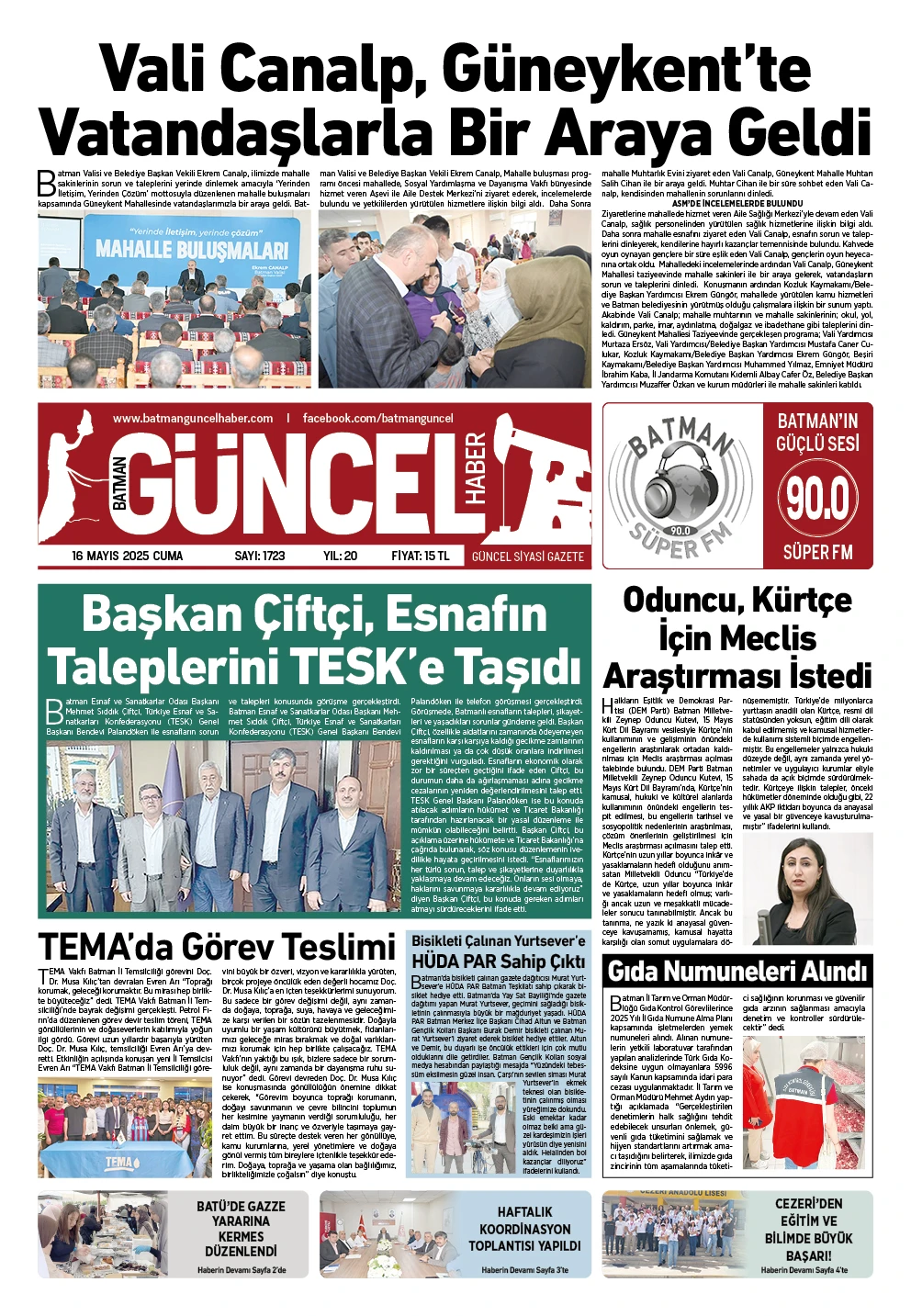 BATMAN GÜNCEL GAZETESİ