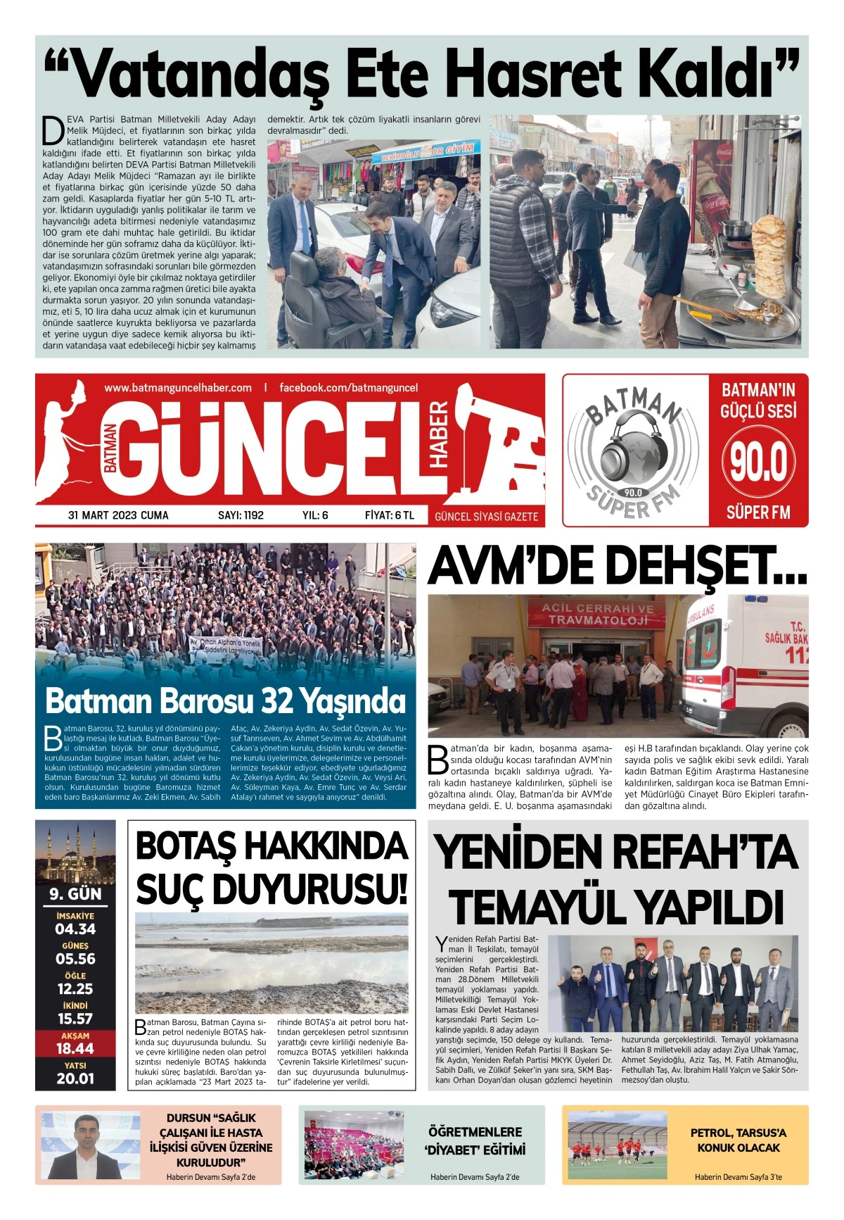 BATMAN GÜNCEL GAZETESİ