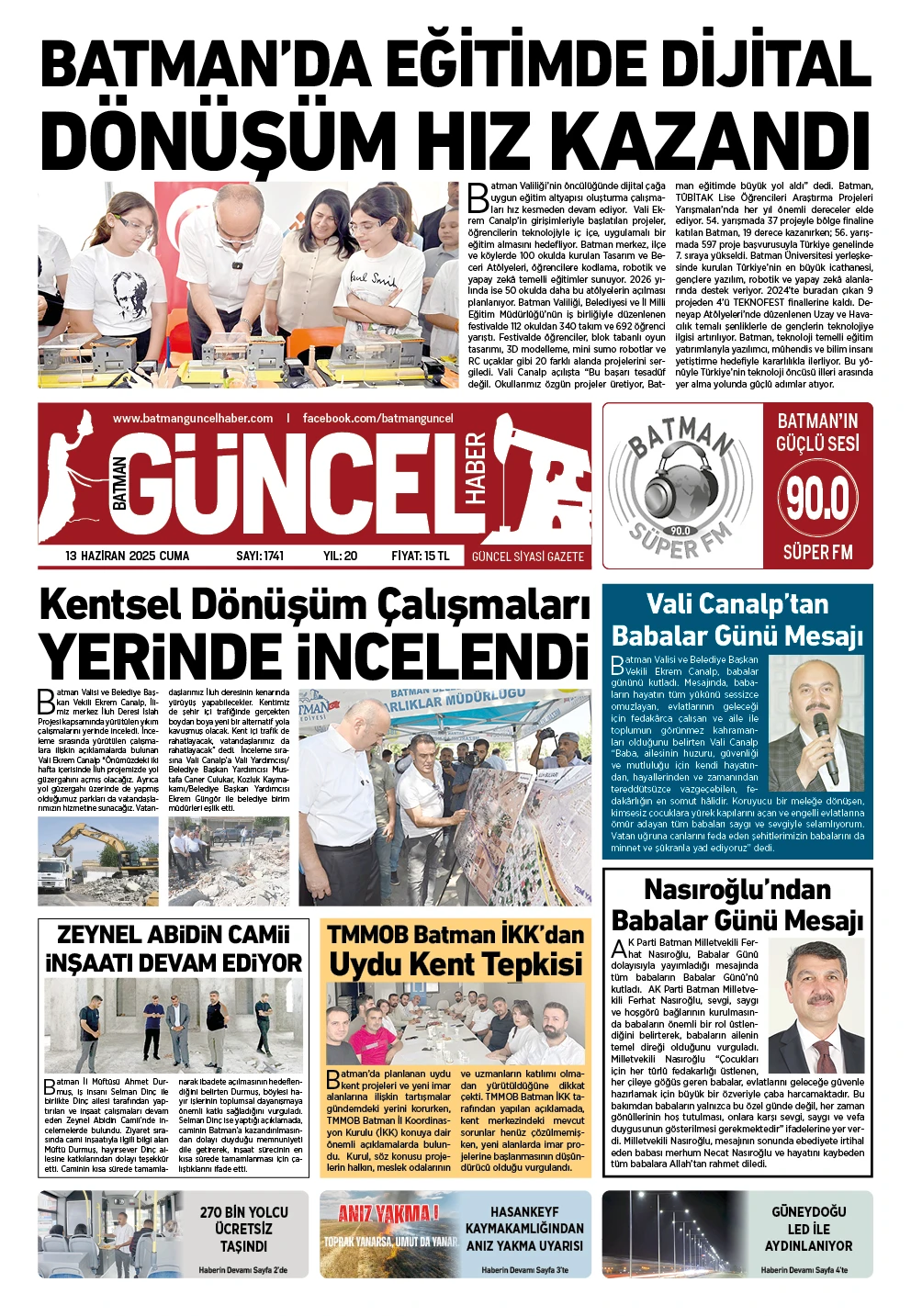 BATMAN GÜNCEL GAZETESİ