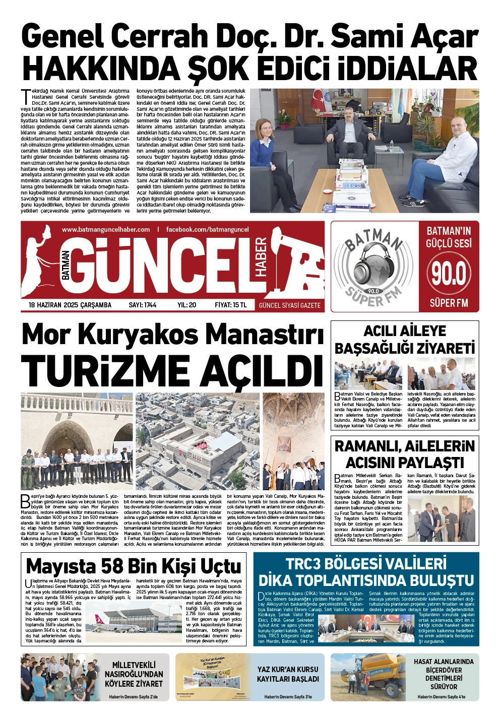 BATMAN GÜNCEL GAZETESİ