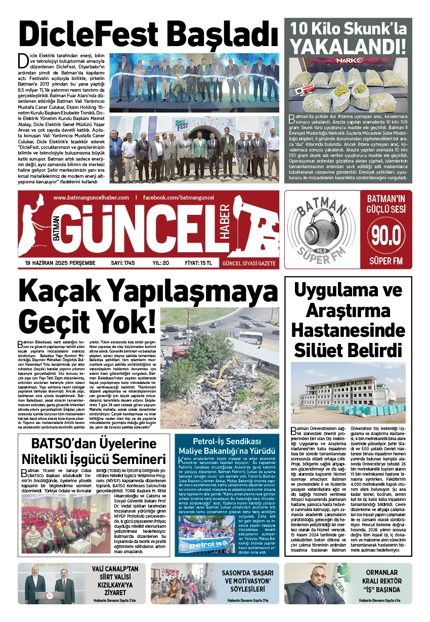 BATMAN GÜNCEL GAZETESİ