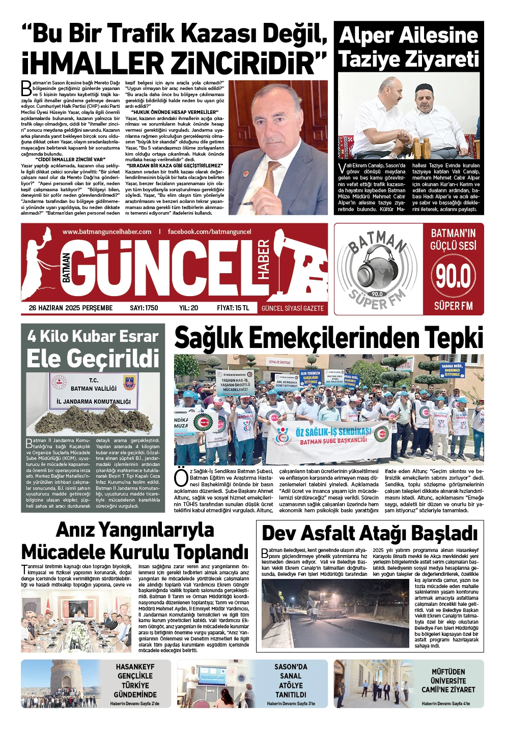 BATMAN GÜNCEL GAZETESİ