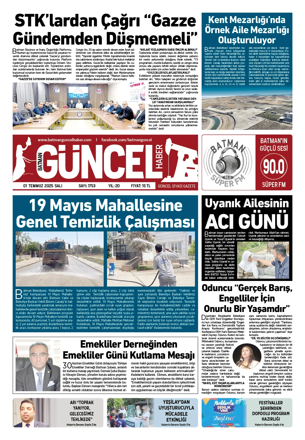 BATMAN GÜNCEL GAZETESİ