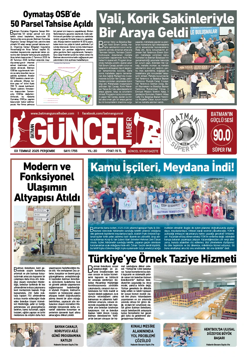 BATMAN GÜNCEL GAZETESİ
