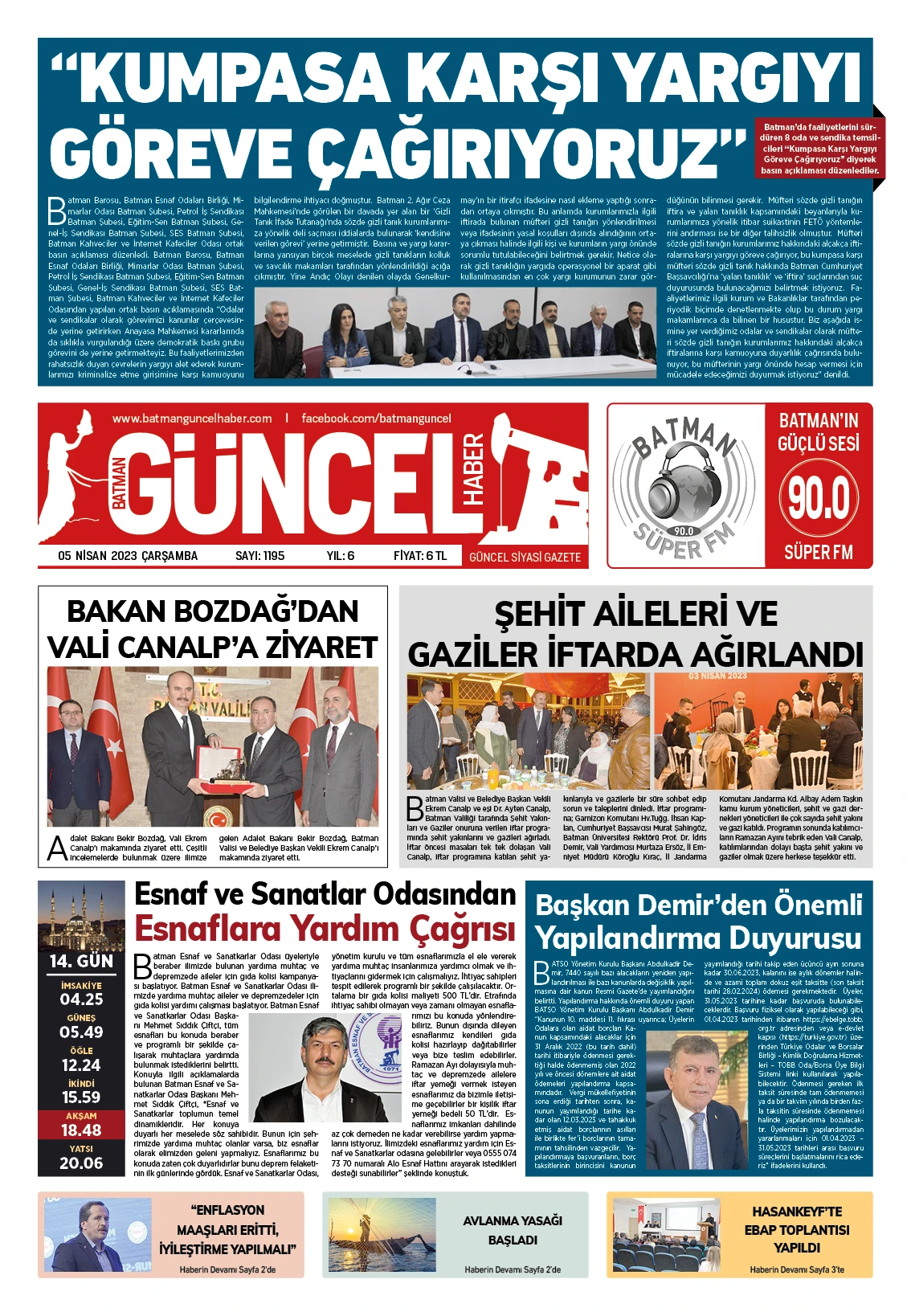 BATMAN GÜNCEL GAZETESİ