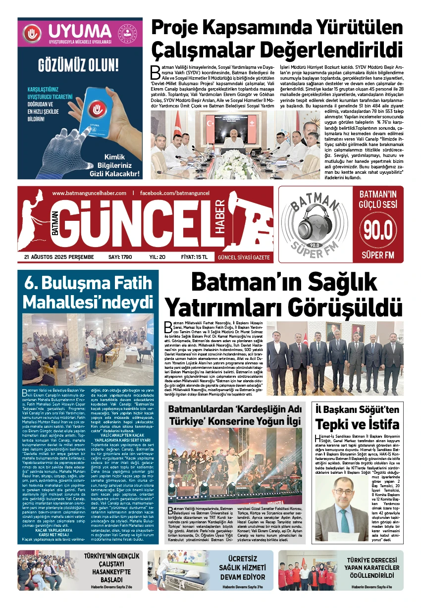 BATMAN GÜNCEL GAZETESİ