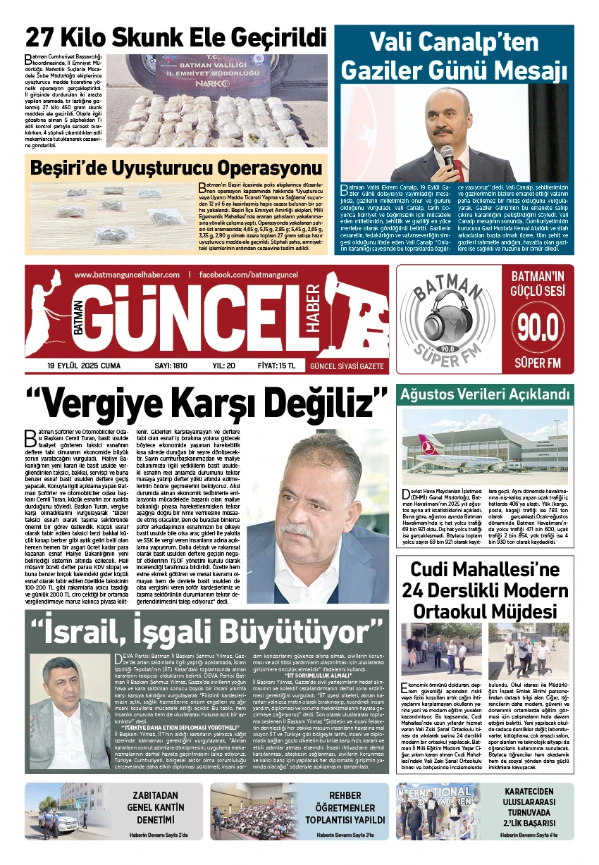 BATMAN GÜNCEL GAZETESİ